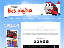 Tablet Screenshot of glasgowplaybus.com